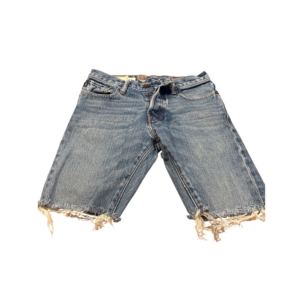 Abercrombie Kids Baxter Low Rise Slim Cut Off Denim Shorts Blue Wash Size 12